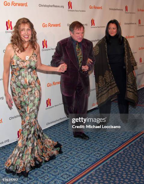 Dana Reeve, Robin Williams and wife Marsha Garces Williams