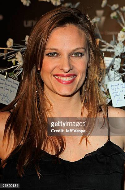Actress Vinessa Shaw attends the Montblanc Charity Cocktail hosted by The Weinstein Company to benefit UNICEF held at Soho House on March 6, 2010 in...