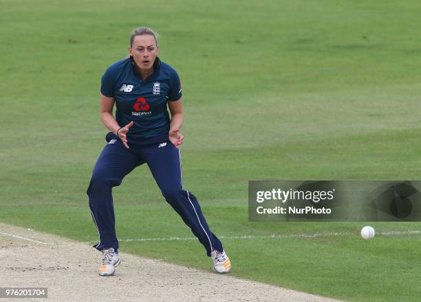 Laura Marsh of England Women during Women's One Day International Series match between England Women against South Africa Women at The Spitfire...