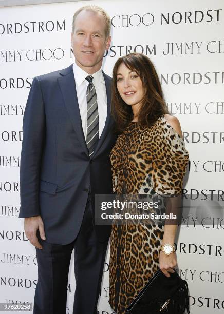 Peter Nordstrom and Founder and President of Jimmy Choo Tamara Mellon attend Nordstrom and Tamara Mellon of Jimmy Choo Event 24/7 at the Polo Lounge...