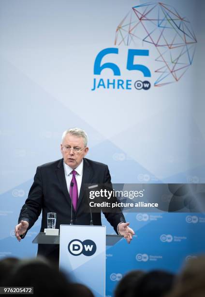 June 2018, Germany, Berlin: Peter Limbourg, director of the Deutsche Welle, delivers a speech during the ceremony '65 Jahre Deutsche Welle' at the...