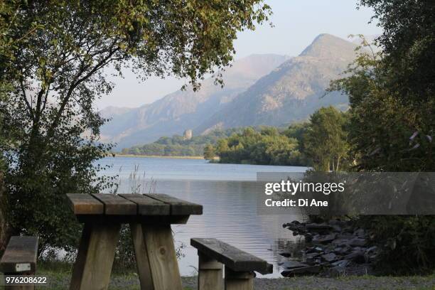 llanberis view - ane stock pictures, royalty-free photos & images