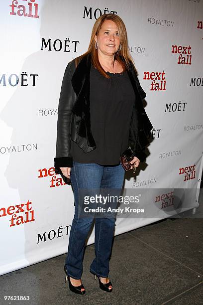 Lorraine Bracco attends the VIP performance of "Next Fall" on Broadway at the Helen Hayes Theatre on March 10, 2010 in New York City.