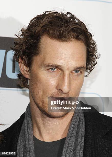 Actor Matthew McConaughey attends Bravo's 2010 Upfront Party at Skylight Studio on March 10, 2010 in New York City.