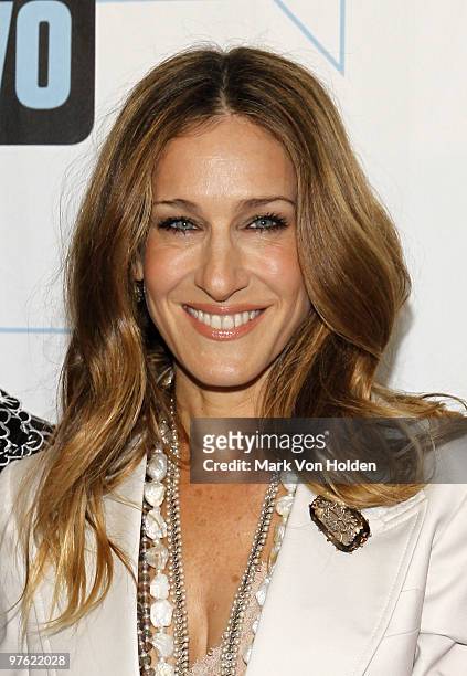Actress Sarah Jessica Parker attends Bravo's 2010 Upfront Party at Skylight Studio on March 10, 2010 in New York City.