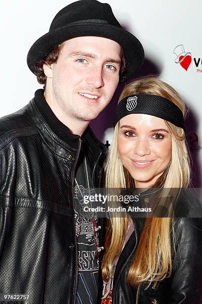 Greg Lutzka and Kala Pringle attend the 6th Annual K-Swiss Desert Smash - Day 1 at La Quinta Resort and Club on March 9, 2010 in La Quinta,...