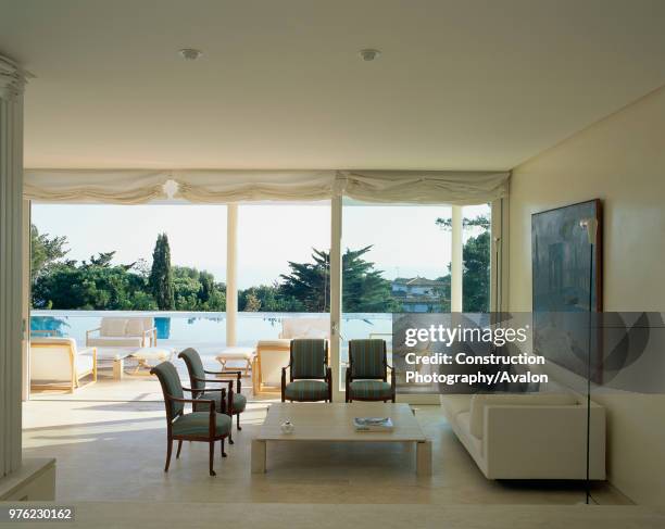 View of an elegant living room.