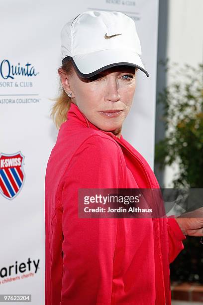 Donna Mills attends the 6th Annual K-Swiss Desert Smash - Day 1 at La Quinta Resort and Club on March 9, 2010 in La Quinta, California.
