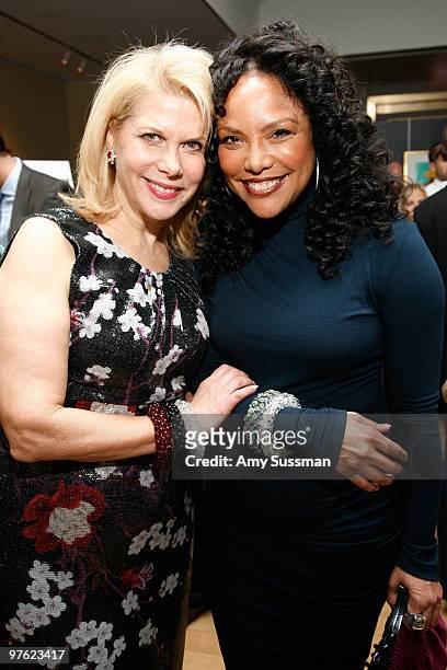 Founder of Same Sky Francine LeFrak and actress Lynn Whitfield attend an Evening of Ethical Shopping hosted by Same Sky, FEED Foundation & Hands Up...