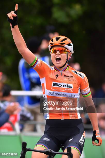 Arrival / Amalie Dideriksen of Denmark and Boels - Dolmans Cycling Team / Celebration / during the 5th OVO Energy Women's Tour 2018, Stage 4 a 130km...