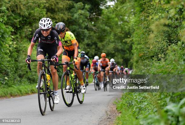 Eugenia Bujak of Slovenia and Team BTC City Ljubljana / during the 5th OVO Energy Women's Tour 2018, Stage 4 a 130km stage from Evesham to Worcester...