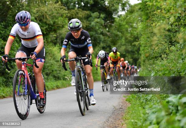 Omer Shapira of Israel and Team Cylance Pro Cycling / during the 5th OVO Energy Women's Tour 2018, Stage 4 a 130km stage from Evesham to Worcester on...