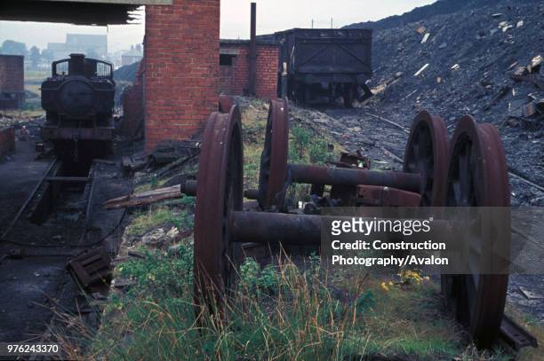 Former Great Western Railway 0-6-0PT No.9792 of 1936, pensioned off for a further lease of active life at Maerdy Colliery South Wales. Caught here...