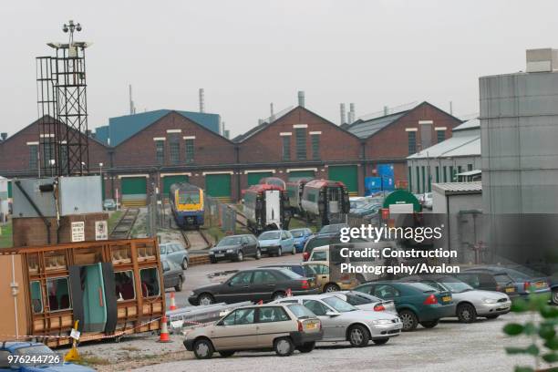 General view of the exterior of Alstom's Washwood Heath works in Birmingham birthplace of many of the latest modern trains such as Juniper, Coradia...