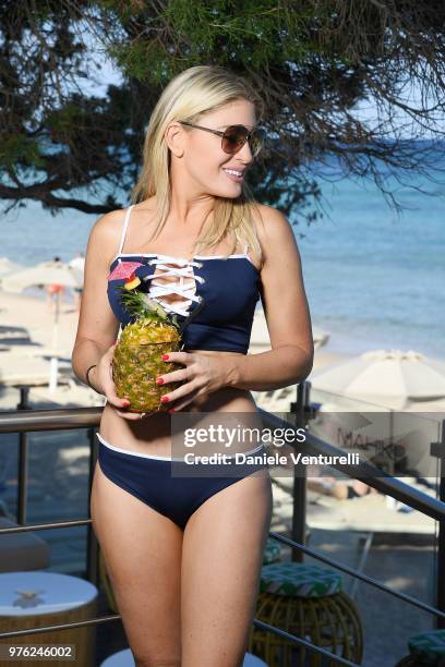 Hofit Golan poses for a portrait session during 'Filming Italy Sardegna Festival' at Forte Village Resort on June 16, 2018 in Santa Margherita di...