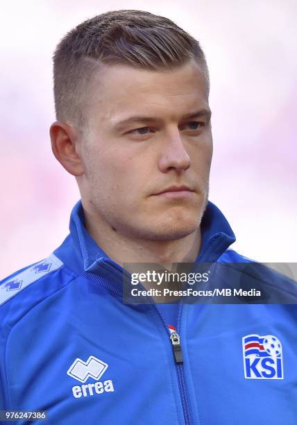 Alfred Finnbogason of Iceland during the 2018 FIFA World Cup Russia group D match between Argentina and Iceland at Spartak Stadium on June 16, 2018...