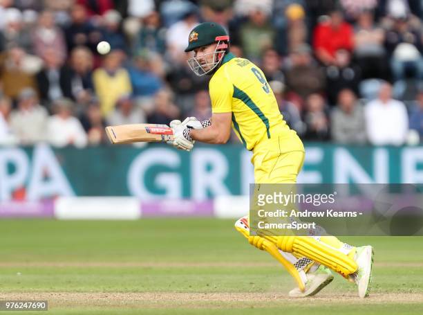 Australia's Shaun Marsh during the Royal London One-Day Series 2nd ODI between England and Australia at Sophia Gardens on June 16, 2018 in Cardiff,...