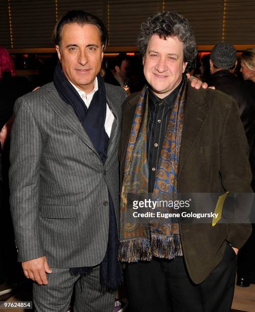 Andy Garcia and Raymond DeFelitta attend the after party for the premiere of "City Island" on March 10, 2010 in New York City.