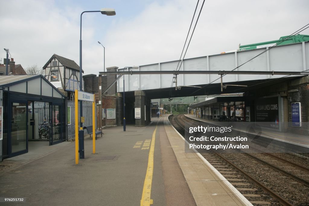 Platform view at St Albans City station
