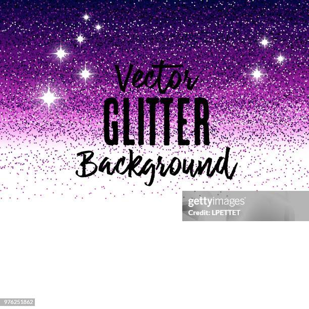 glitter background - purple glitter stock illustrations