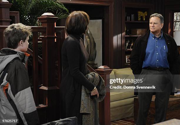 Austin Williams , Hillary B. Smith and Robert S. Woods in a scene that airs the week of February 22, 2010 on Disney General Entertainment Content via...