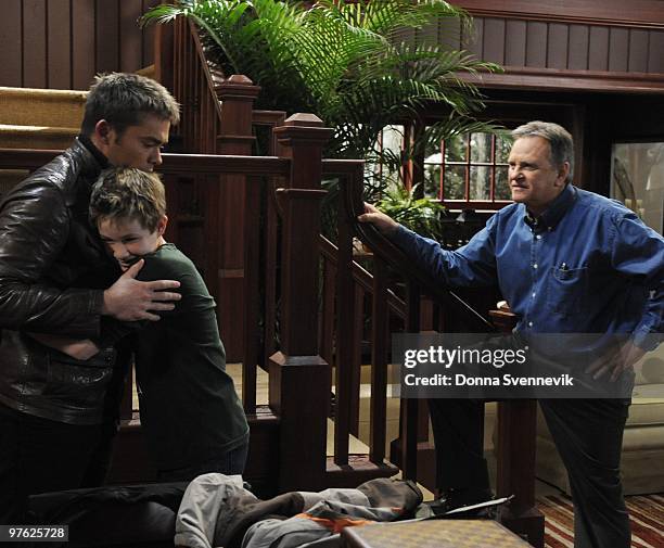 John-Paul Lavoisier , Austin Williams and Robert S. Woods in a scene that airs the week of February 22, 2010 on Disney General Entertainment Content...