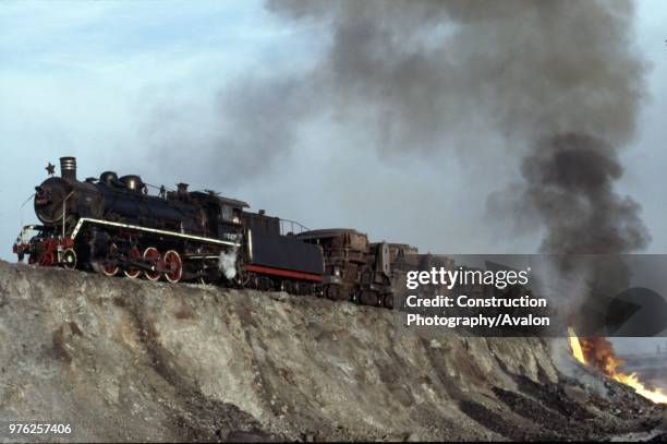 The tipping of molten waste from the blast furnaces was one of the great dramas of the industrial revolution and here at Anshan, China's Iron & Steel...