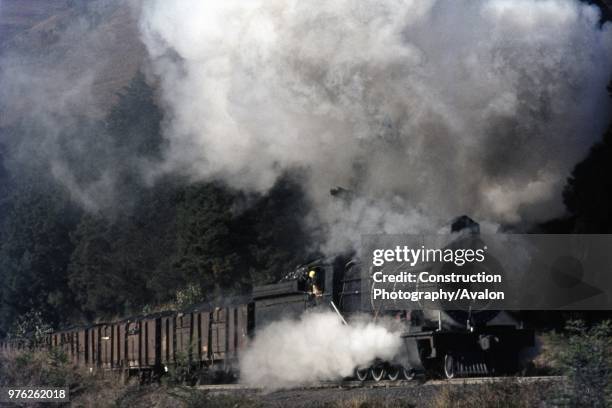 Enyati Colliery at Vryheid in Natal operated this ex South African Railways Class 1 4-8-0 North British 19069 of 1909. It is seen here on Friday 13th...