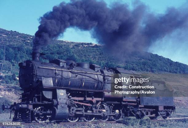 Turkish State Railways German built G8_ 2-8-0 at work on the isolated colliery network based at Eregli on the Black Sea coast in August 1976.