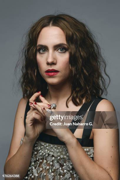 Spanish actress Aura Garrido is photographed on self assignment during 21th Malaga Film Festival 2018 on April 19, 2018 in Malaga, Spain.