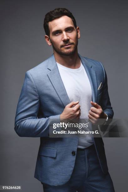 Spanish actor David Mora is photographed on self assignment during 21th Malaga Film Festival 2018 on April 19, 2018 in Malaga, Spain.