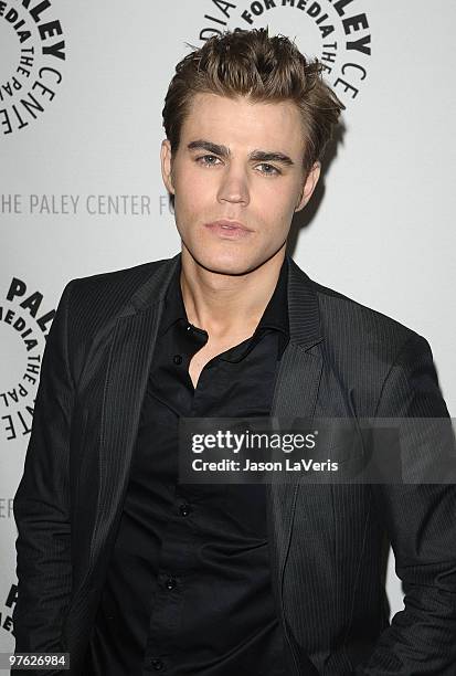 Actor Paul Wesley attends "The Vampire Diaries" event at the 27th annual PaleyFest at Saban Theatre on March 6, 2010 in Beverly Hills, California.