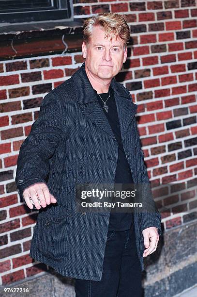 Artist manager Joe Simpson visits the "Late Show With David Letterman" at the Ed Sullivan Theater on March 10, 2010 in New York City.