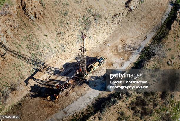 Quarry, Irwindale, California, USA, aerial view.