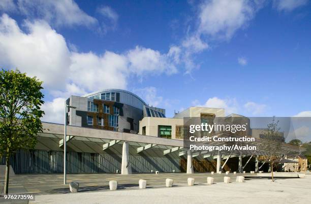 Scottish Parliament building, Scotland, UK.