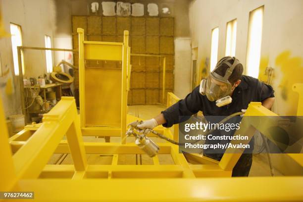 Painting Booth, Heavy equipment factory, Ontario, Canada.