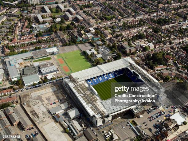 Aerial view of White Hart Lane Football Stadium,Tottenham Hotspurs, London, UK.