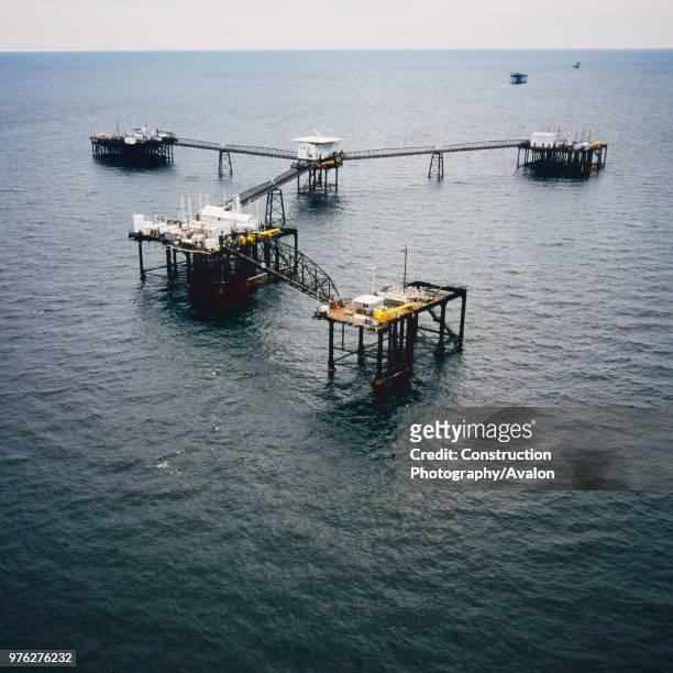 Oil rig in Qatar.