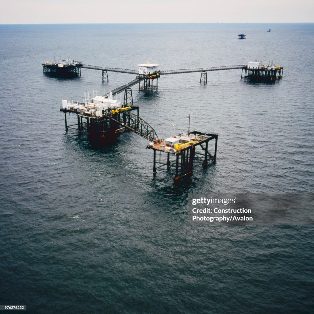 Oil rig in Qatar