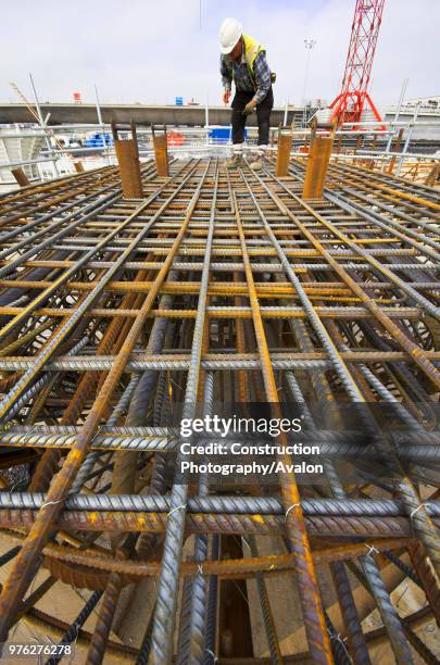 Steel fixers at work.