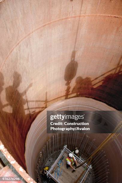 Steel fixers at work.