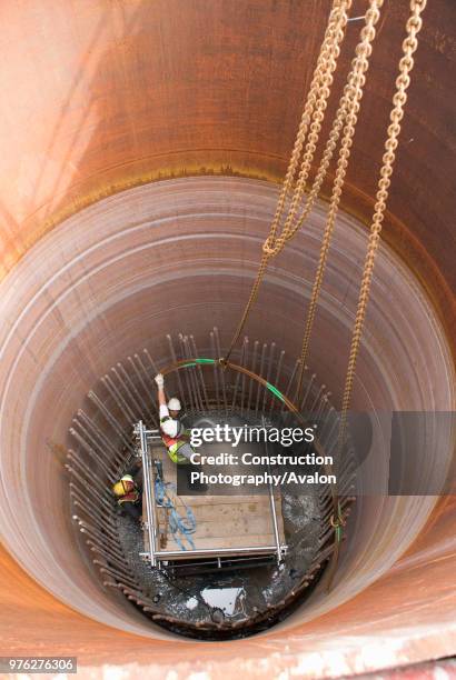 Steel fixers at work.