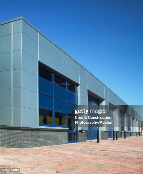 Distribution centre in business park, Jekyll Island, Georgia, USA.