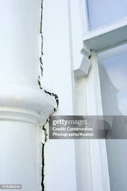 Period property showing subsidence problem.