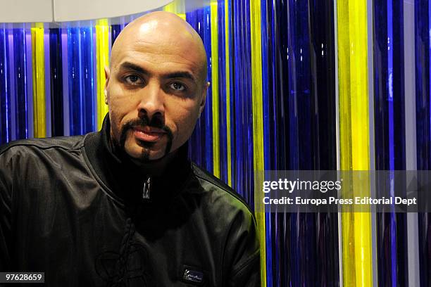 El Chojin' poses during a portrait session on March 10, 2010 in Madrid, Spain. 'El Chojin' is the first hip hop singer that presents a news tv...