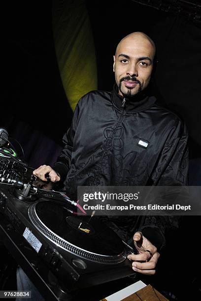 El Chojin' poses during a portrait session on March 10, 2010 in Madrid, Spain. 'El Chojin' is the first hip hop singer that presents a news tv...