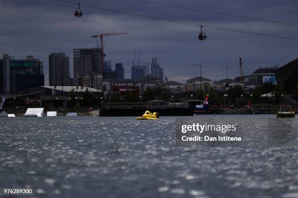 Francesco Cantando of Italy and Blaze Performance in action during qualifying for round two of the 2018 Championship, the F1H2O UIM Powerboat World...