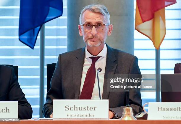 June 2018, Berlin, Germany: Armin Schuster , chairman of the first committee of inquiry of the 19th legislature period on the case "Anis Amri" speaks...