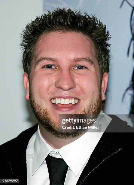 Actor Nate Torrence arrives at the Las Vegas premiere of "She's Out of My League" at the Planet Hollywood Resort & Casino on March 10, 2010 in Las...