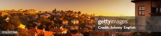 old town panorama, safranbolu, karabuk province, turkey - safranbolu turkey stock pictures, royalty-free photos & images